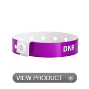 Plastic Narrow DNR Alert Bands